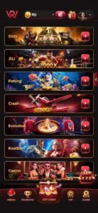 Rajwin Game console interface showing casino dashboard, bonus offers, wallet balance, and easy navigation menu for online gaming users.